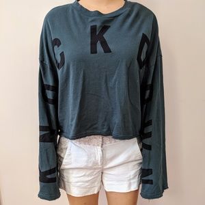 H&M Long Dark Olive KNOCKDOWN Shirt